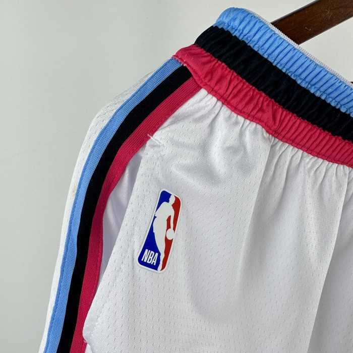USA  Miami Heat City Edition Basketball  Shorts White 24/25