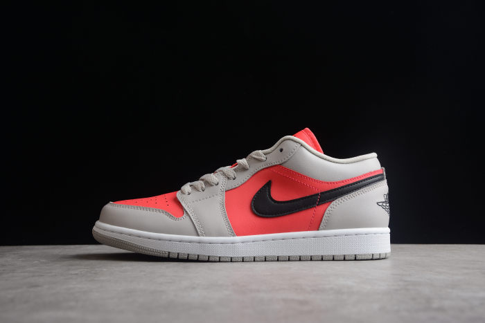 Air Jordan 1 Low Light Iron Ore Siren Red DC0774-060