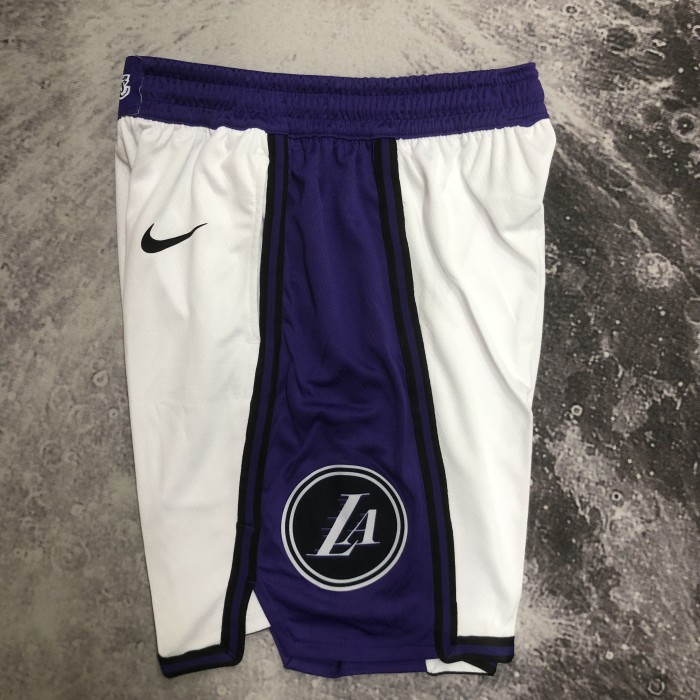 Los Angeles Lakers Team Basketball Shorts white City Edition 23/24
