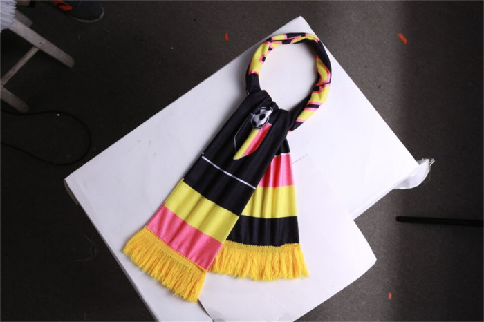 European Cup football plush custom tassel scarf souvenir
