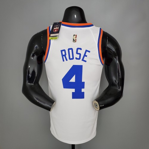 Derrick Rose New York Knicks 75th Anniversary Swingman Jersey White