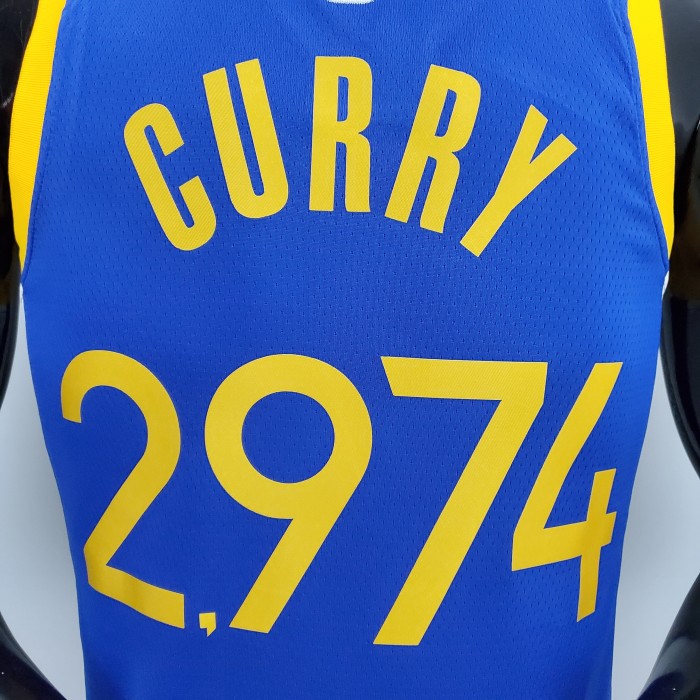 Stephen Curry Golden State Warriors 75th Anniversary Swingman Jersey Blue