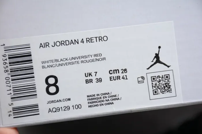 Air Jordan 4 Rasta AQ9129-100