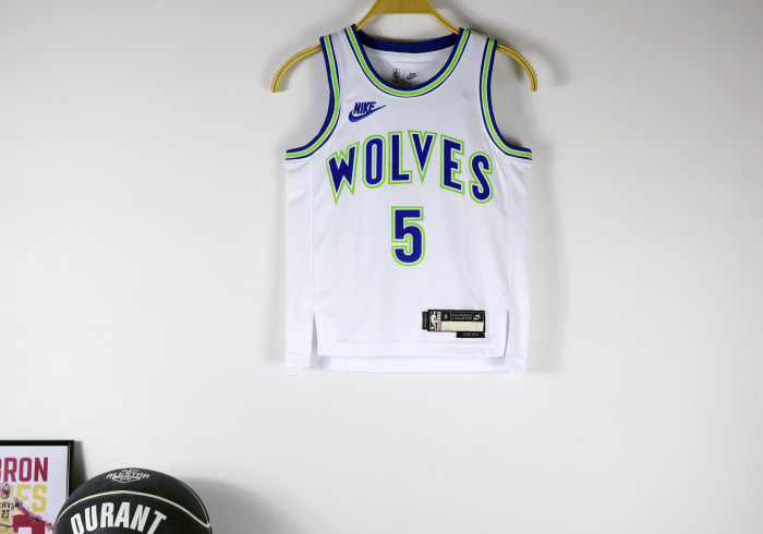 Minnesota Timberwolve Kids Jersey Classic Edition 23/24 NO.5 EDWARDS