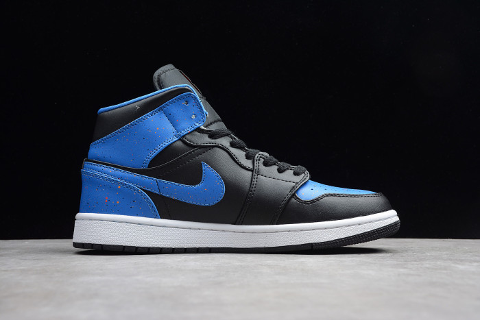 Air Jordan 1 Retro Mid Royal Paint Splatter 554724-048