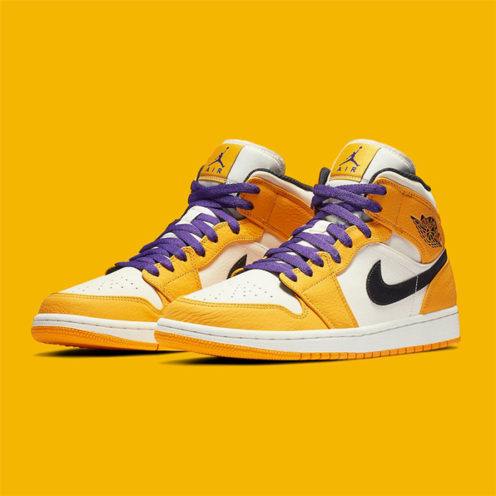 Air Jordan 1 Mid SE Lakers 852542-700