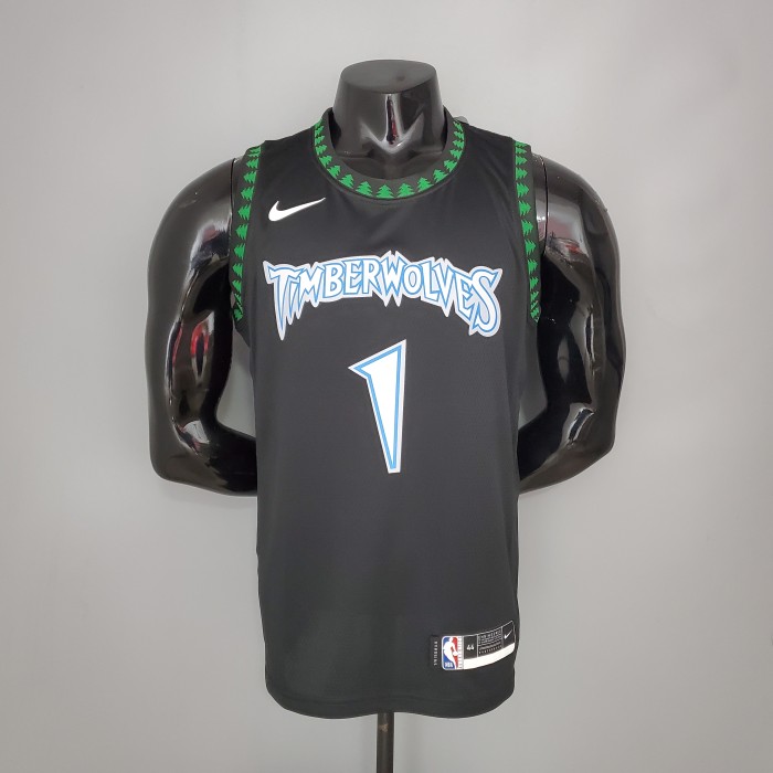 Anthony Edwards Minnesota Timberwolves 2018 Retro Swingman Jersey Black