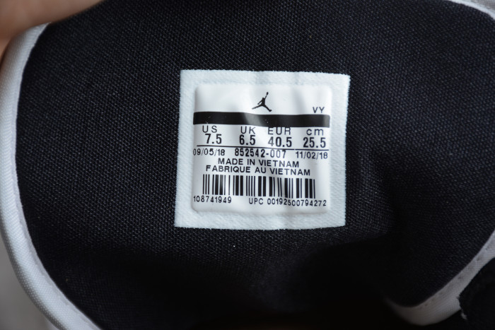 Air Jordan 1 Mid Patent Black White Gold Mens 852542-007