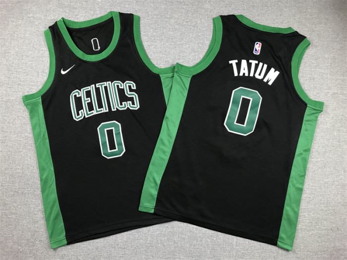 Boston Celtics KIds Jersey Black Classics Edition 85/86  NO.0 TATUM