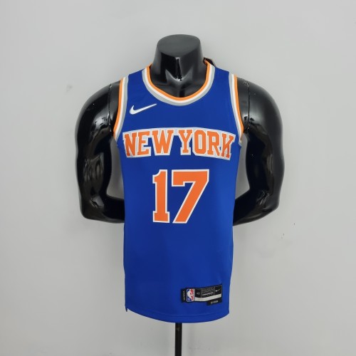 Jeremy Lin New York Knicks 75th Anniversary Swingman Jersey Blue
