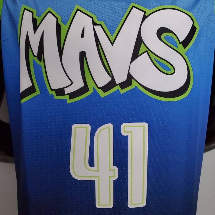 Dirk Nowitzki Dallas Mavericks Swingman Jersey Blue Idol