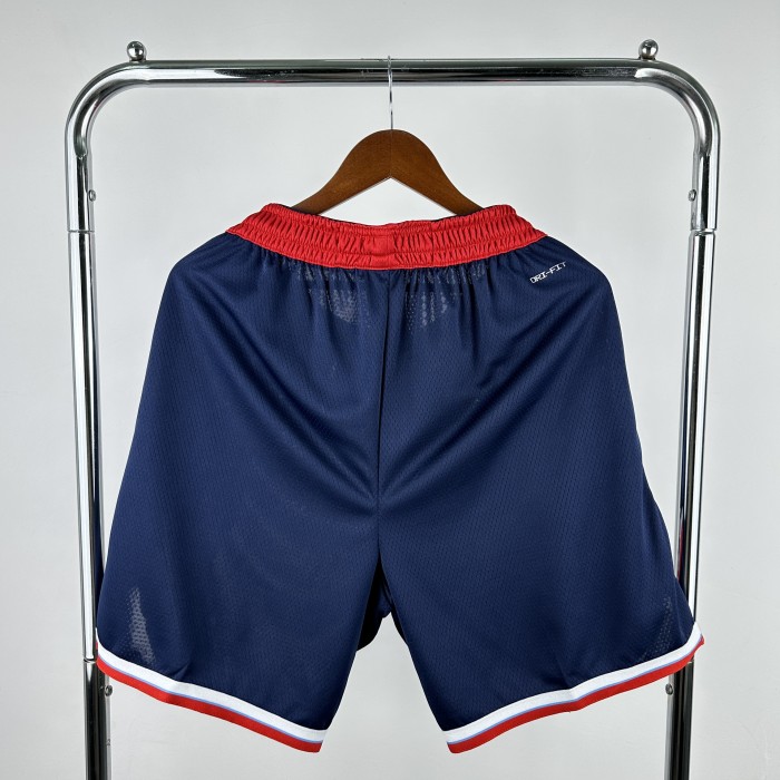 Los Angeles Clippers Team Basketball Shorts Blue 2025