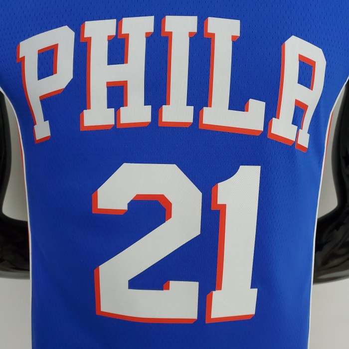 Joel Embiid Philadelphia 76ers 75th Anniversary Swingman Jersey Blue