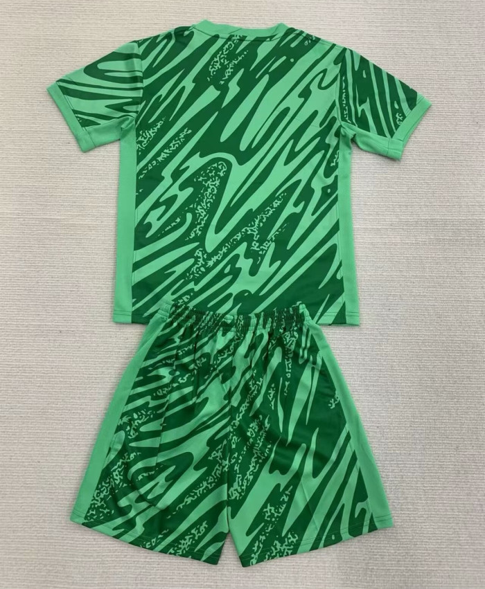 Paris Saint Germain Goalkeeper Kids Suit 24-25 Green