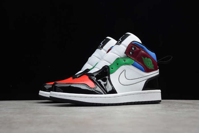 Air Jordan 1 Mid SE Black White Multicolor DB5454-001