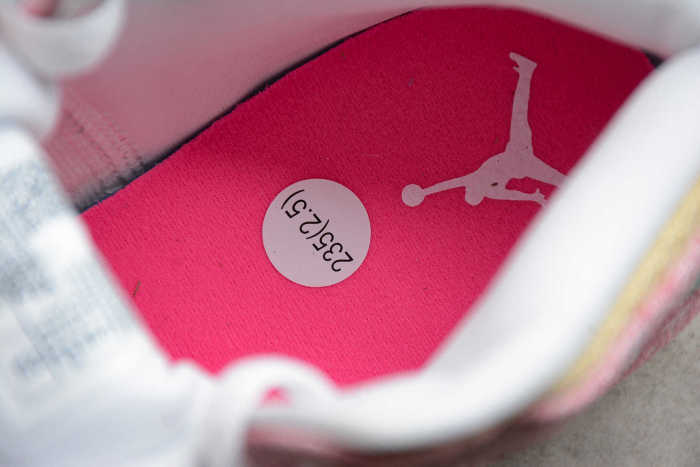 Air Jordan 1 Mid SE GS Paint Drip White Pink DD1666-100 GS