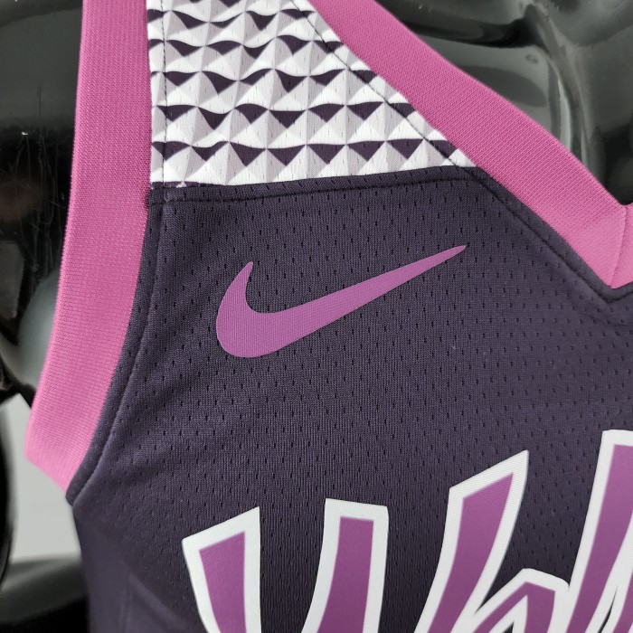 Derrick Rose Minnesota Timberwolves Swingman Jersey Black and Purple