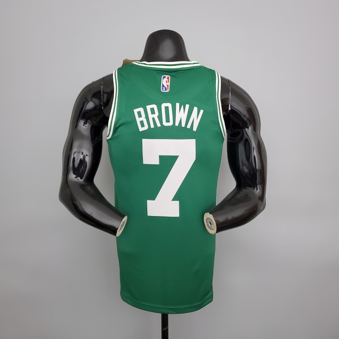 Jaylen Brown Boston Celtics 75th Anniversary Swingman Jersey Green