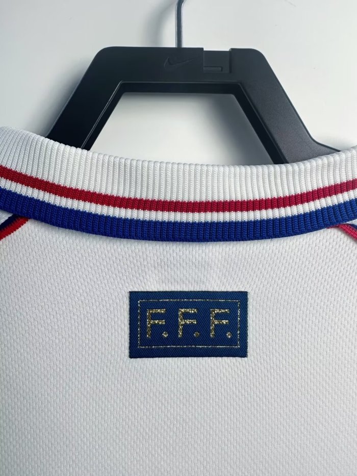 France Away Retro Long Sleeve Jersey 1998