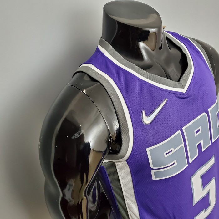 De'Aaron Fox Sacramento Kings 75th Anniversary Swingman Jersey Purple