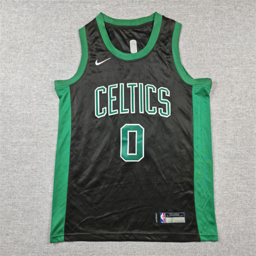 Boston Celtics KIds Jersey Black Lcon Edition NO.0 TATUM