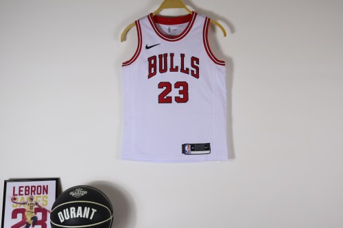 Chicago Bulls KIds Jersey White NO.23 JORDAN