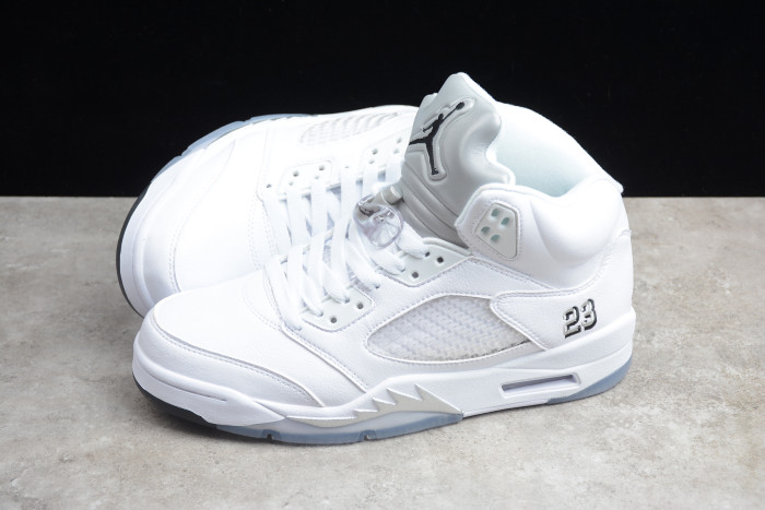 Air Jordan 5 Retro Metallic White (2015) 136027-130