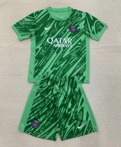 Paris Saint Germain Goalkeeper Kids Suit 24-25 Green