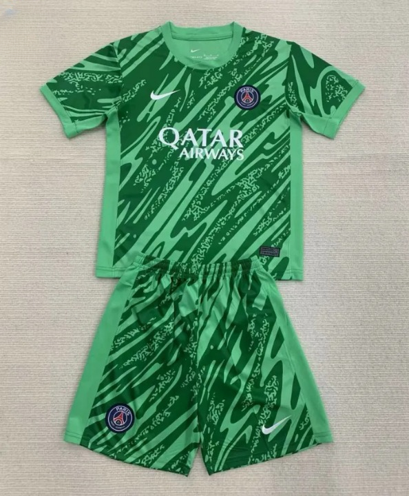 Paris Saint Germain Goalkeeper Kids Suit 24-25 Green