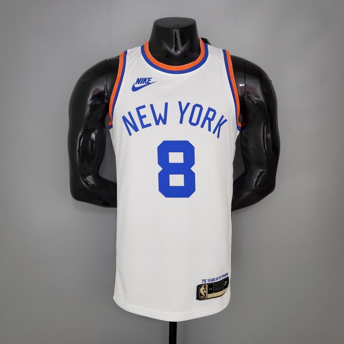 Kemba Walker New York Knicks 75th Anniversary Swingman Jersey White