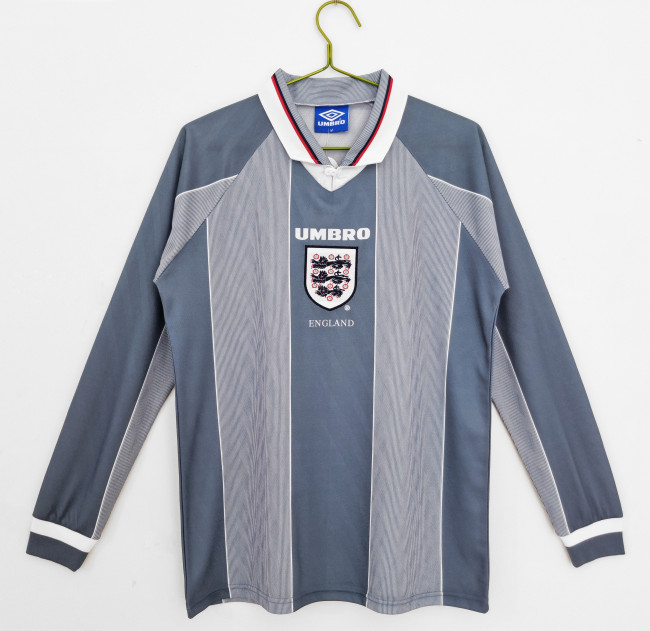 England Retro Away Long Sleeve Jersey 1996