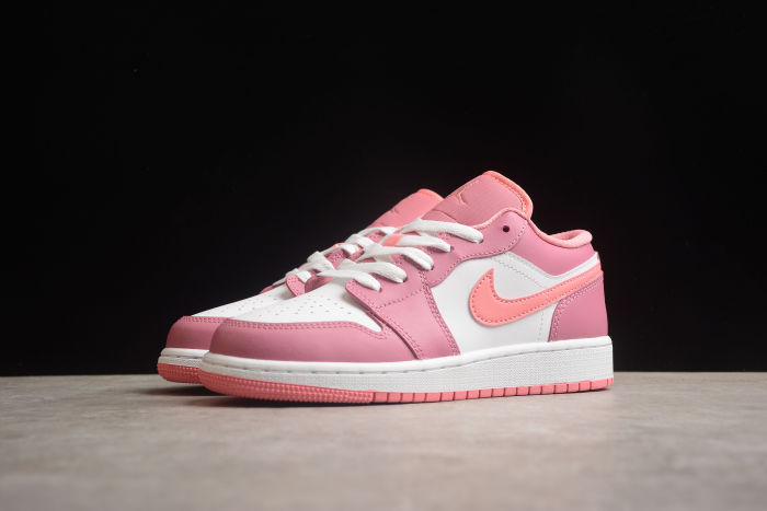 Air Jordan 1 Low Desert Berry Coral Chalk White 553560-616