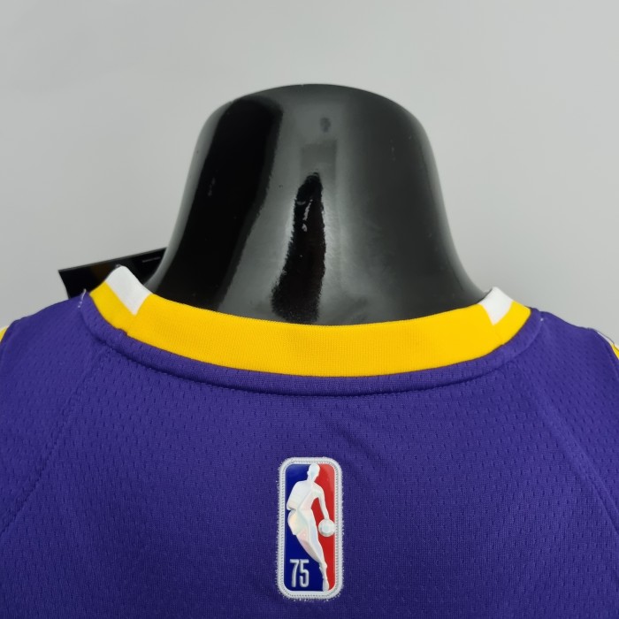 LeBron James Los Angeles Lakers 75th Anniversary Swingman Jersey Purple