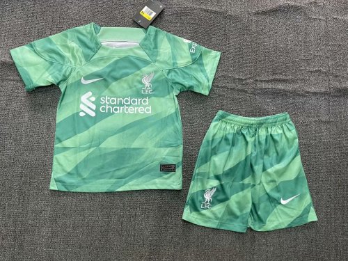 Liverpool Kids Goalkeeper Jersey 23/24 Green