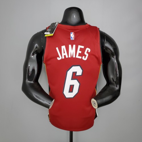 LeBron James Miami Heat Swingman Jersey White