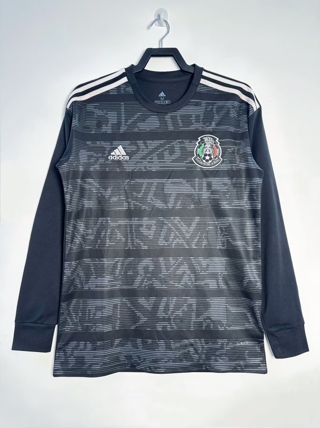 Mexico Home Retro Long Sleeve Jersey 2019
