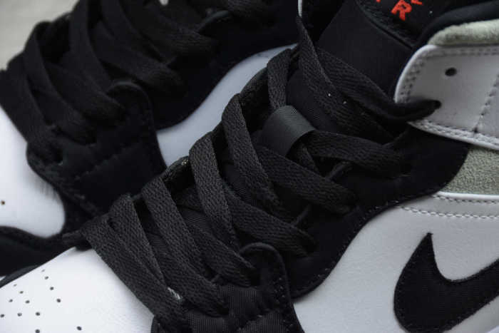 Air Jordan 1 Mid SE Black Gym Red White Light Smoke Grey 852542-100