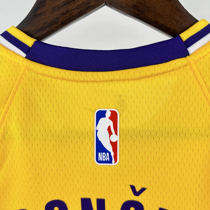 Los Angeles Lakers Kids Jersey Yellow Icon Edition 22/23