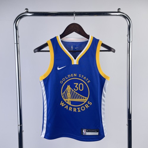 Golden State Warriors  Kids Jersey Blue Icon Edition 22/23 NO.30 CURRY