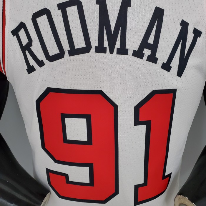 Dennis Rodman Chicago Bulls 75th Anniversary Swingman Jersey White