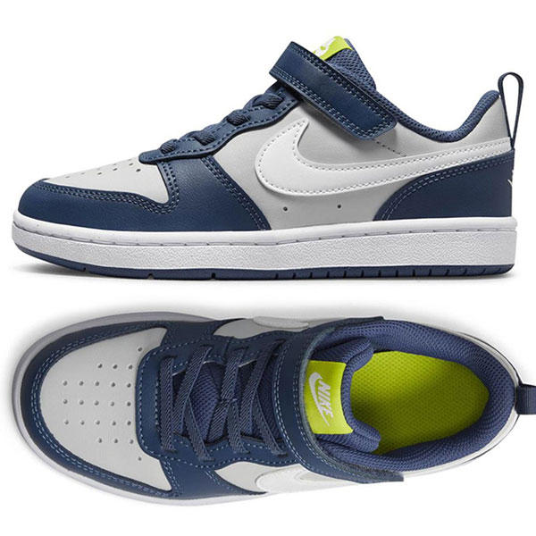Air Force Low Top Kids Sneakers Velcro FG22-3 Dark Blue White