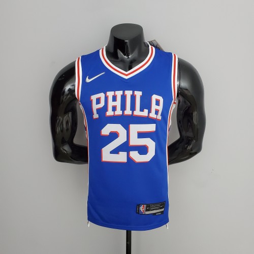 Ben Simmons Philadelphia 76ers 75th Anniversary Swingman Jersey Blue