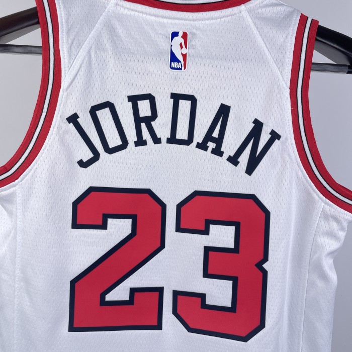 Chicago Bulls KIds Jersey White NO.23 JORDAN