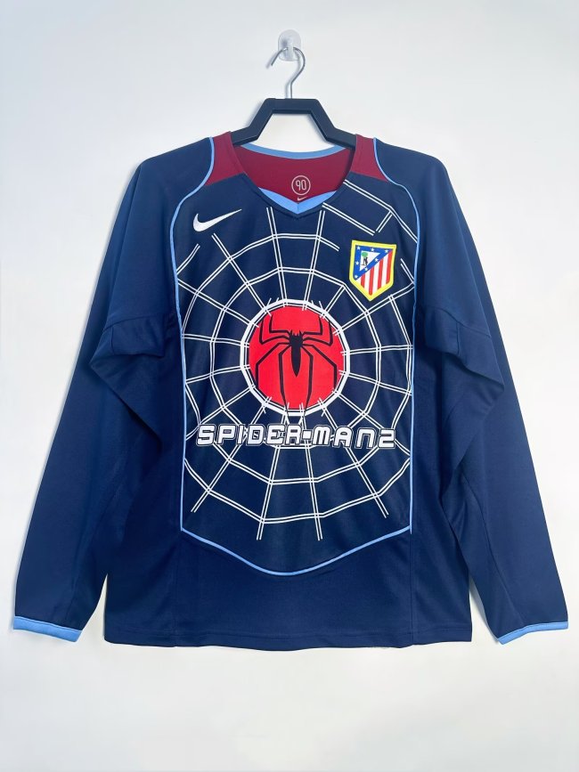 Atletico Madrid Away Long Sleeve Retro Jersey 2004/05