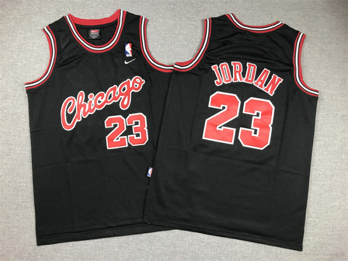 Chicago Bulls Kids Jersey Black Retro 84/85  NO.23 JORDAN