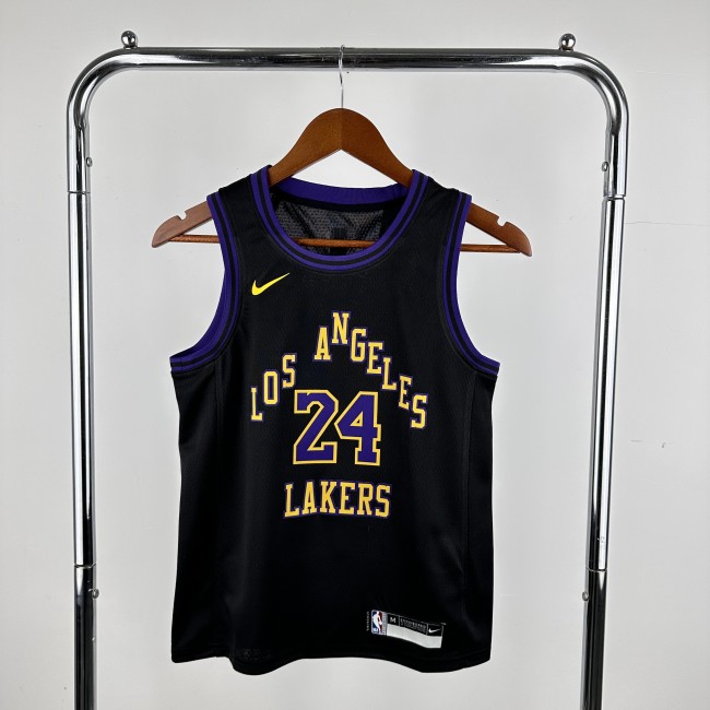 Los Angeles Lakers Kids Jersey City Edition 2023 No. 24 BRYANT