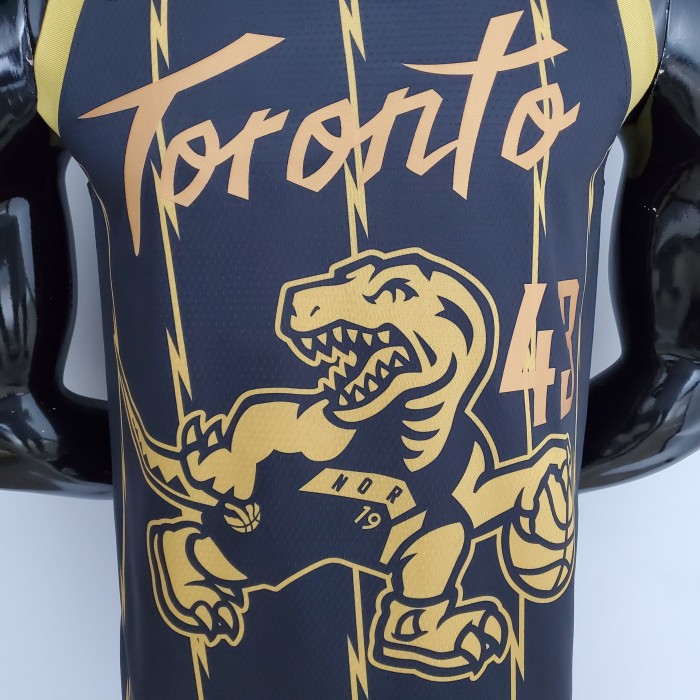 Pascal Siakam Toronto Raptors 2022 City Edition Swingman Jersey Black Gold