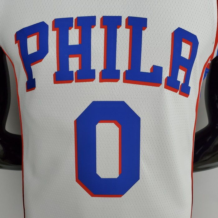 Tyrese Maxey Philadelphia 76ers 75th Anniversary Swingman Jersey White