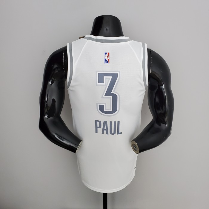 Chris Paul Oklahoma City Thunder 75th Anniversary 2022 City Edition Swingman Jersey White