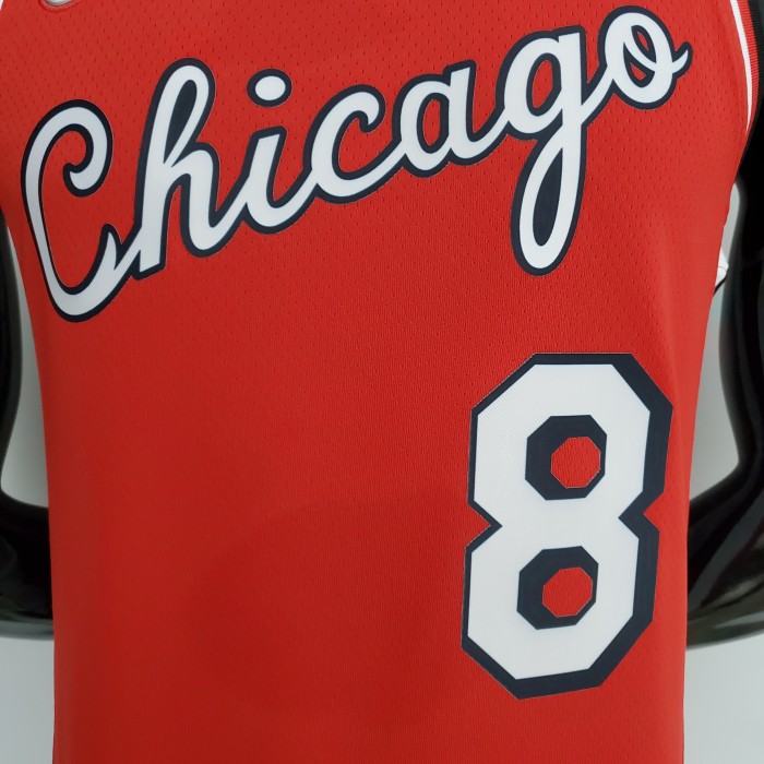 Zach LaVine Chicago Bulls 75th Anniversary 2022 Swingman Jersey Red